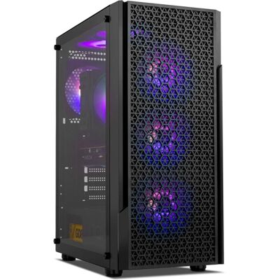 Nox Infinity Beta - Boîtier PC, Noir, Verre Trempé, ATX, Micro ATX Nox Infinity Beta - Boîtier PC, Noir, Verre Trempé, ATX, Micro ATX