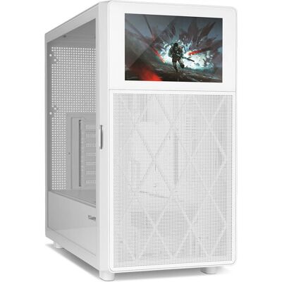 Nox Hummer BIOS White PC Case with LCD Nox Hummer BIOS White PC Case with LCD