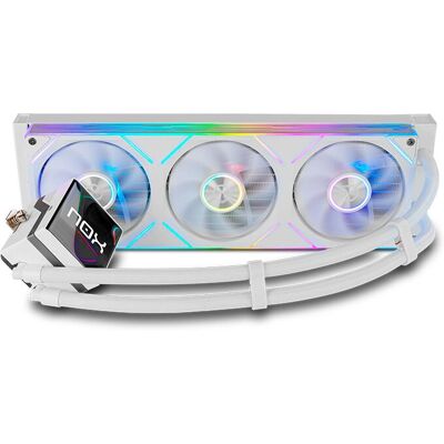 NOX Hummer M-360 LCD Processador Branco Refrigeração líquida tudo em um NOX Hummer M-360 LCD Processador Branco Refrigeração líquida tudo em um