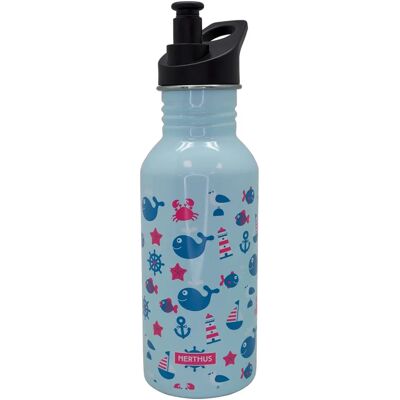Bottiglia per Bambini NERTHUS Delfini 500ml - Alluminio Ultraleggero Bottiglia per Bambini NERTHUS Delfini 500ml - Alluminio Ultraleggero