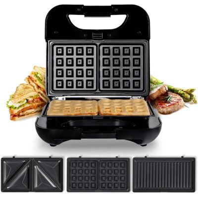 Universalblue Sandwich Maker - 700W, Placas intercambiables Universalblue Sandwich Maker - 700W, Placas intercambiables