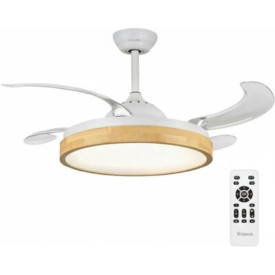 Universal Blue Kaus 7048WD Ventilador de Techo WiFi Blanco Madera - Ventilador de Techo Universal Blue Kaus 7048WD Ventilador de Techo WiFi Blanco Madera - Ventilador de Techo