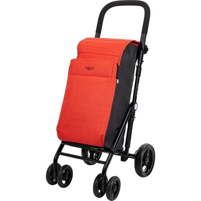 Carlett Cherry Rood Urban Duo Enfriador - Carro de compras - 36 L Carlett Cherry Rood Urban Duo Enfriador - Carro de compras - 36 L