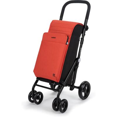 Carlett Rosso Urban Quad Carrello Frigo - 50L - Pieghevole - 4 Ruote Carlett Rosso Urban Quad Carrello Frigo - 50L - Pieghevole - 4 Ruote