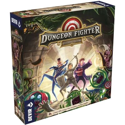 Devir Dungeon Fighter - Druga Edycja Wielokolorowa Gra Planszowa dla 1-6 Graczy - Zabawnna Przygoda w Loach Devir Dungeon Fighter - Druga Edycja Wielokolorowa Gra Planszowa dla 1-6 Graczy - Zabawnna Przygoda w Loach