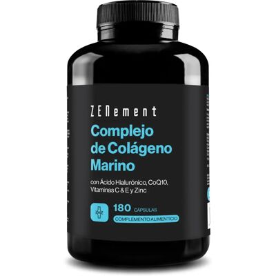 Zenement Marine Collagen Komplex - Meereskollagen, Hyaluronsäure, CoQ10, Vitamine C & E - 180 Kapseln Zenement Marine Collagen Komplex - Meereskollagen, Hyaluronsäure, CoQ10, Vitamine C & E - 180 Kapseln