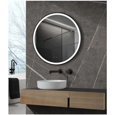 LedImex - Specchio rotondo LED da 70cm con Triled e doppio sensore antivapore LedImex - Specchio rotondo LED da 70cm con Triled e doppio sensore antivapore