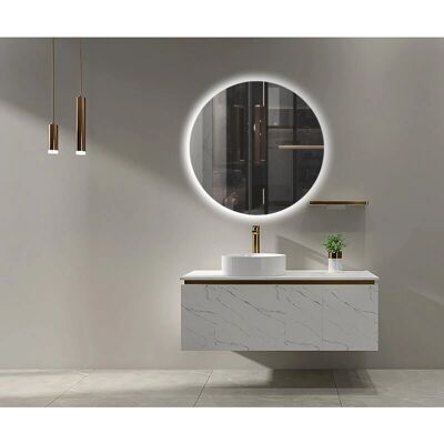 Espejo LED - Redondo, 80cm, Blanco Frío - Baño y Dormitorio Espejo LED - Redondo, 80cm, Blanco Frío - Baño y Dormitorio