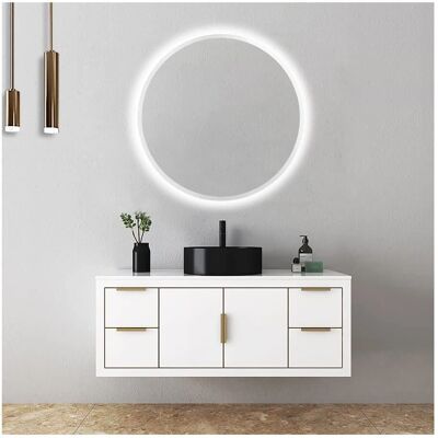Specchio Bagno LED Rotondo - 50-100cm - Antivento Specchio Bagno LED Rotondo - 50-100cm - Antivento
