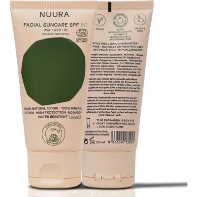 Nuura Crema Solare Viso SPF50 Colorata - 50 ml Nuura Crema Solare Viso SPF50 Colorata - 50 ml