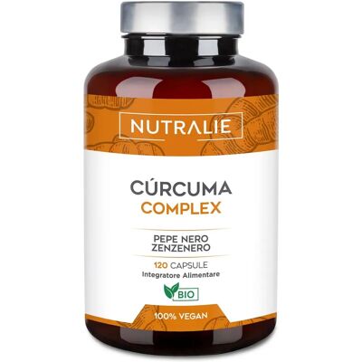 Nutralie Complex de Cúrcuma Orgânica com Gengibre e Pimenta Preta - 120 cápsulas Nutralie Complex de Cúrcuma Orgânica com Gengibre e Pimenta Preta - 120 cápsulas