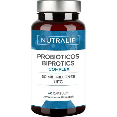 Nutralie Biprotics Complex - Probióticos, Saúde Intestinal, Vegano, 60 Cápsulas Nutralie Biprotics Complex - Probióticos, Saúde Intestinal, Vegano, 60 Cápsulas