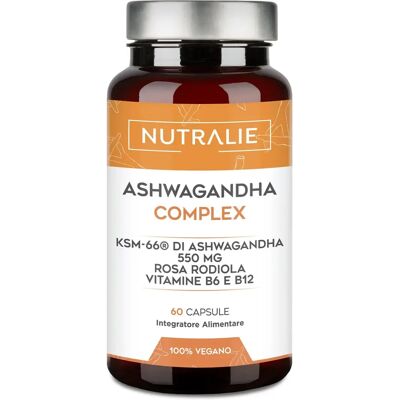 Nutralie Ashwagandha KSM-66 + B6 + B12 - Suplemento Vegano Nutralie Ashwagandha KSM-66 + B6 + B12 - Suplemento Vegano