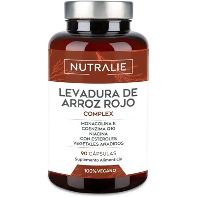 Complejo de Levadura de Arroz Rojo Nutralie - Monacolina K, Q10 y Vegano - Suplemento Alimenticio Complejo de Levadura de Arroz Rojo Nutralie - Monacolina K, Q10 y Vegano - Suplemento Alimenticio