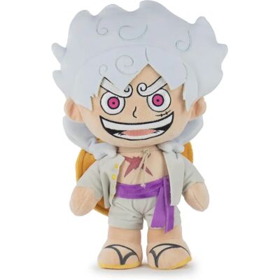 Peluches Barrado Luffy Gear 5 - 34cm - Licence officielle - Publicité Peluches Barrado Luffy Gear 5 - 34cm - Licence officielle - Publicité
