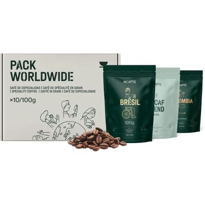 Incapto Coffee Modèle - Pack de Dégustation Mondial - Publicité Incapto Coffee Modèle - Pack de Dégustation Mondial - Publicité