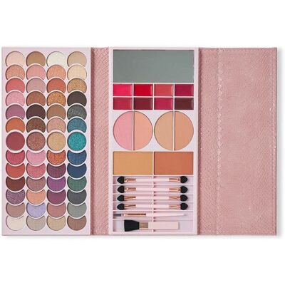 Magic Studio Rose Gold Large Wallet Cosmetics Set - 67 Pieces Magic Studio Rose Gold Large Wallet Cosmetics Set - 67 Pieces