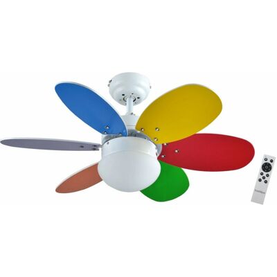 Bastilipo Bolonia DC - Multicolore, Blanc - Ventilateur de plafond Bastilipo Bolonia DC - Multicolore, Blanc - Ventilateur de plafond