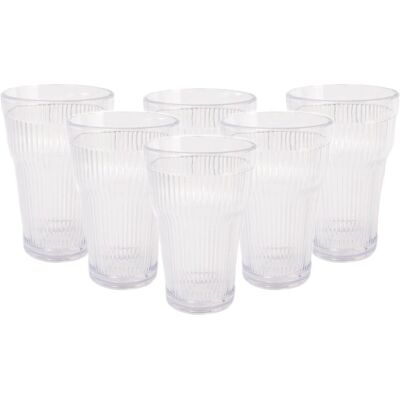 Verre d'eau Bastilipo Empire State - 6 pcs, 400 ml, Transparent Verre d'eau Bastilipo Empire State - 6 pcs, 400 ml, Transparent
