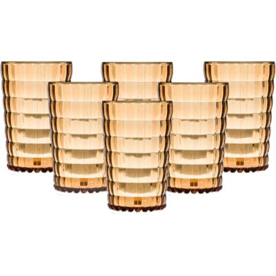 Bastilipo 8436592935925 vatten glas - Bärnsten - 6 st - 400 ml Bastilipo 8436592935925 vatten glas - Bärnsten - 6 st - 400 ml