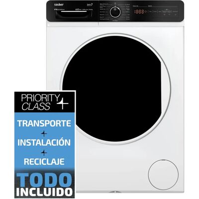 Sauber Lavadora secadora Serie 7-DR96143 V - 9/6 kg - Blanco Sauber Lavadora secadora Serie 7-DR96143 V - 9/6 kg - Blanco