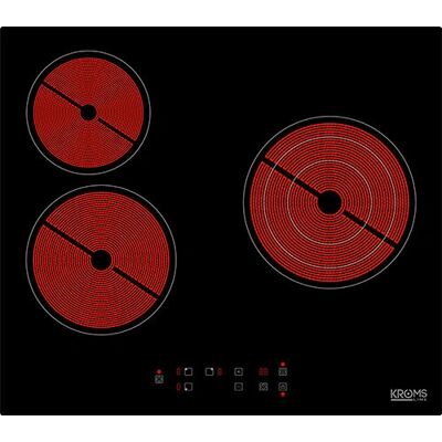KROMSLINE KV-3F-RA-25 - Negro - Placa de cocina KROMSLINE KV-3F-RA-25 - Negro - Placa de cocina