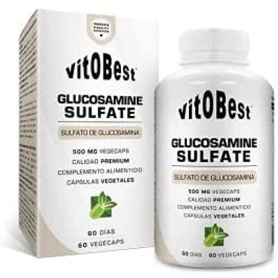 VIT.O.BEST Sulfato de Glucosamina 60 Veggie Cápsulas - Suplemento Alimenticio VIT.O.BEST Sulfato de Glucosamina 60 Veggie Cápsulas - Suplemento Alimenticio