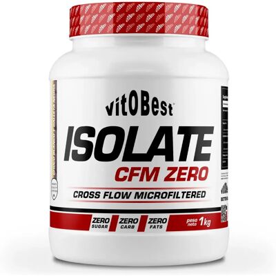 Vitobest Isolate CFM Zero - 1 kg - Isolado de proteína de soro puro - Apoia músculos e ossos Vitobest Isolate CFM Zero - 1 kg - Isolado de proteína de soro puro - Apoia músculos e ossos
