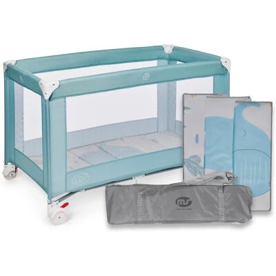 Lettino de Voyage MS - 120x60cm - Bébé - Inclut Matelas et Sac - Pliable & Facile à Monter - Publicité Lettino de Voyage MS - 120x60cm - Bébé - Inclut Matelas et Sac - Pliable & Facile à Monter - Publicité