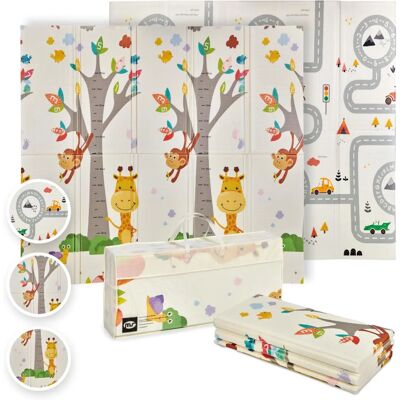 Tapis de Jeu Pliable Réversible 180x200 cm - Rembourré avec Sac de Transport - Publicité Tapis de Jeu Pliable Réversible 180x200 cm - Rembourré avec Sac de Transport - Publicité