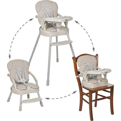 Ms Trona Rose Gris Siège Bébé Pliable et Transportable - High Chair - Publicité Ms Trona Rose Gris Siège Bébé Pliable et Transportable - High Chair - Publicité
