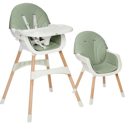 Ms Mika - Mika - Vert - 2-en-1 Chaise-haute - Publicité Ms Mika - Mika - Vert - 2-en-1 Chaise-haute - Publicité