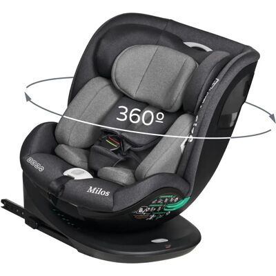 Asiento de Coche Infantil Milos I-Size - Giro 360°, Isofix, 0-12 Años Asiento de Coche Infantil Milos I-Size - Giro 360°, Isofix, 0-12 Años