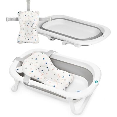 Réducteur pour Baignoire Bébé Flex - Pliable, Réglable, Portable - Publicité Réducteur pour Baignoire Bébé Flex - Pliable, Réglable, Portable - Publicité