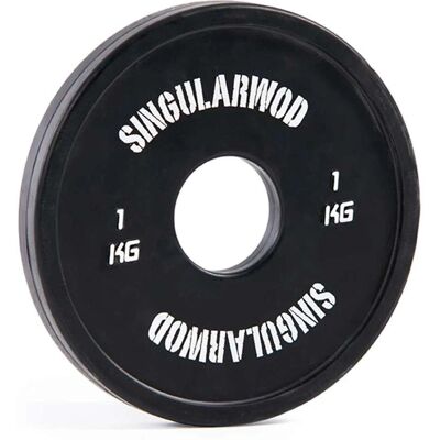 Disco Singular WOD 1kg negro - Weight Plate Disco Singular WOD 1kg negro - Weight Plate