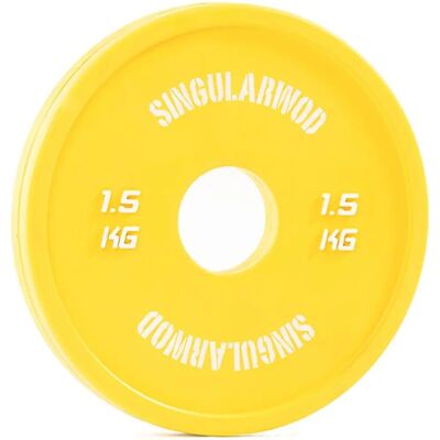 Singular WOD Disco ajustable amarillo - Disco de peso Singular WOD Disco ajustable amarillo - Disco de peso