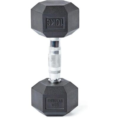 Mancuerna Hexagonal Singular WOD - 10kg Mancuerna Hexagonal Singular WOD - 10kg