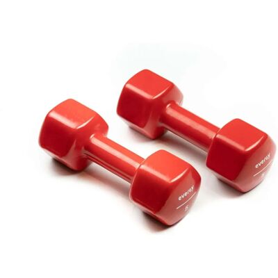 Mancuerna Roja Evergy 5kg - Equipo de entrenamiento Mancuerna Roja Evergy 5kg - Equipo de entrenamiento