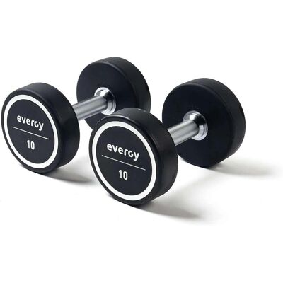 Evergy - EV_MAF0404B040800N - 10kg - Caucho - Mancuernas Evergy - EV_MAF0404B040800N - 10kg - Caucho - Mancuernas