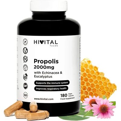 Hivital Propóleo 2000 mg - Equinácea, Eucalipto - Suplementos Hivital Propóleo 2000 mg - Equinácea, Eucalipto - Suplementos