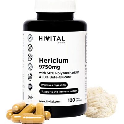 Hivital Hericium Erinaceus 9750mg - Cápsulas Veganas - 4 Meses Hivital Hericium Erinaceus 9750mg - Cápsulas Veganas - 4 Meses