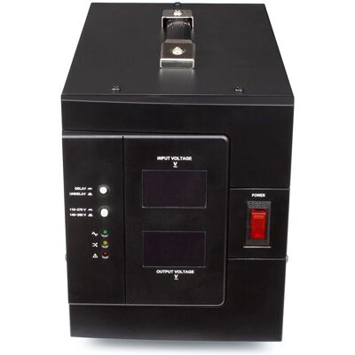 Lapara - Regulador de Voltaje AVR 3000 VA - Protege de sobrecargas, cortocircuitos, sobrecalentamientos Lapara - Regulador de Voltaje AVR 3000 VA - Protege de sobrecargas, cortocircuitos, sobrecalentamientos