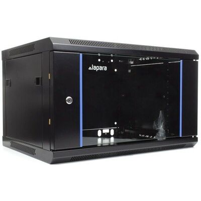 Armario Rack Mural Lapara 6U 600x450mm Negro Armario Rack Mural Lapara 6U 600x450mm Negro