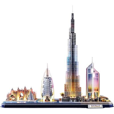 Puzzle 3D Dubai avec LED - 136 pièces - Dès 8 ans - Publicité Puzzle 3D Dubai avec LED - 136 pièces - Dès 8 ans - Publicité