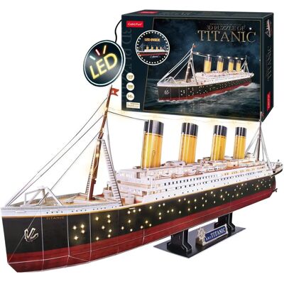 Zestaw Model Titanic SilverLit - Puzzle 3D z LED Zestaw Model Titanic SilverLit - Puzzle 3D z LED
