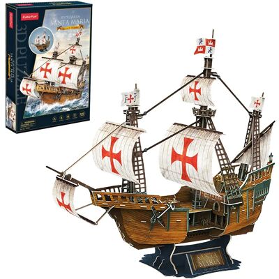 TOYTOWN Puzzle 3D Santa María - Puzzle - Modèle éducatif - Publicité TOYTOWN Puzzle 3D Santa María - Puzzle - Modèle éducatif - Publicité