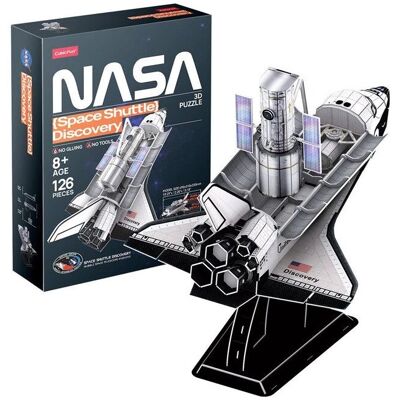 Puzzle 3D de la navette spatiale Discovery de la NASA pour adultes et enfants - Publicité Puzzle 3D de la navette spatiale Discovery de la NASA pour adultes et enfants - Publicité