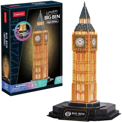 Ninguno - Big Ben LED 3D - 3D - Puzzle - Publicité Ninguno - Big Ben LED 3D - 3D - Puzzle - Publicité