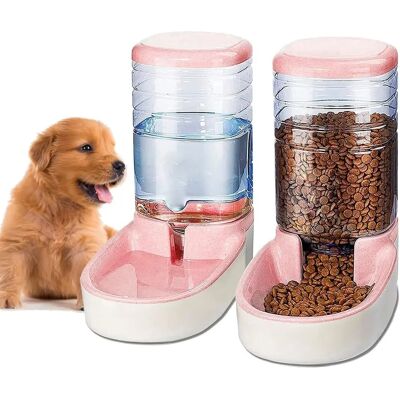Edipets Pink Double Automatic Pet Feeder & Water Dispenser - Pet Type Edipets Pink Double Automatic Pet Feeder & Water Dispenser - Pet Type