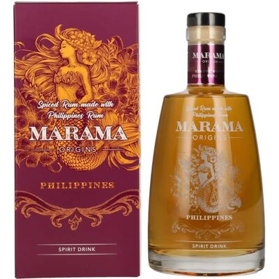 Marama ORIGINS Filipijnen Gekruide Rum - Donker goud - 0,7L Marama ORIGINS Filipijnen Gekruide Rum - Donker goud - 0,7L
